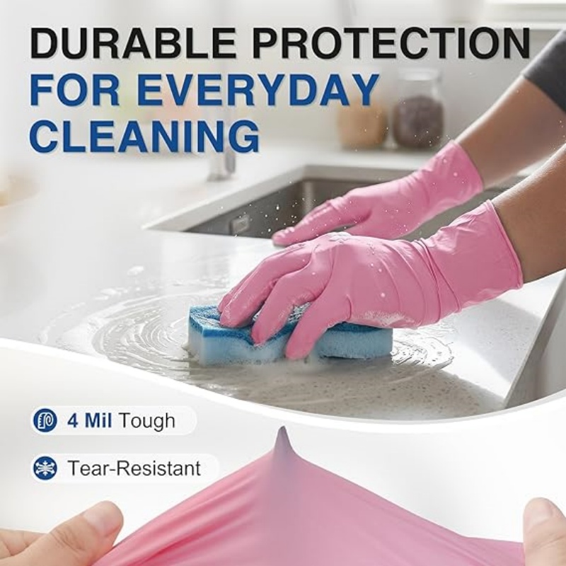 Pink Nitrile Disposable Gloves - Disposable Gloves Nitrile 评论和价格