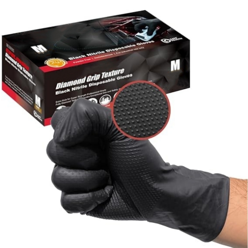8Mil Heavy Duty Black Nitrile  - Disposable Gloves Nitrile 评论和价格