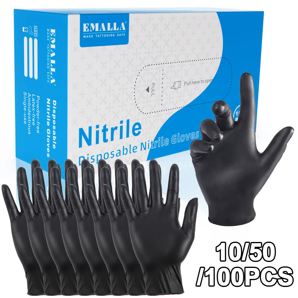 100/50/10PCS Disposable Nitril - Disposable Gloves Nitrile 评论和价格