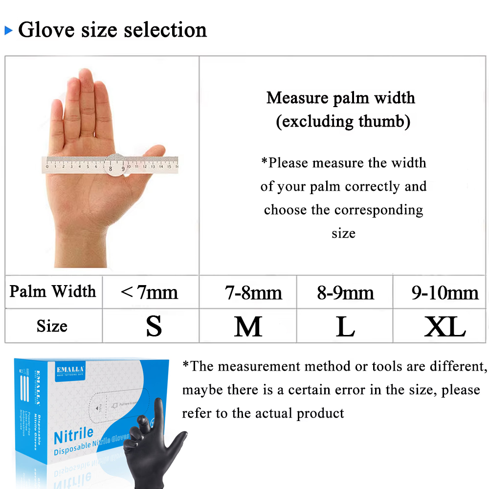 100/50/10PCS Disposable Nitril - Disposable Gloves Nitrile 评论和价格
