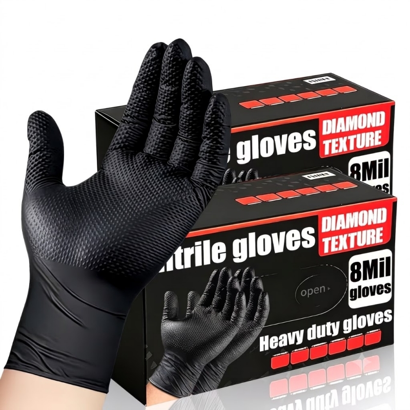 Heavy Duty Black Industrial Ni - Disposable Gloves Nitrile 评论和价格