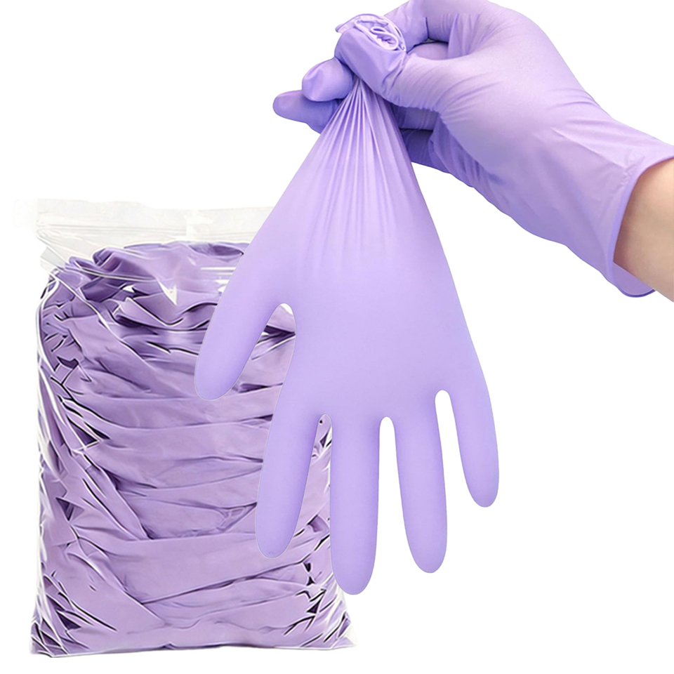 50/100PCS Purple Disposable Ni - Disposable Gloves Nitrile 评论和价格