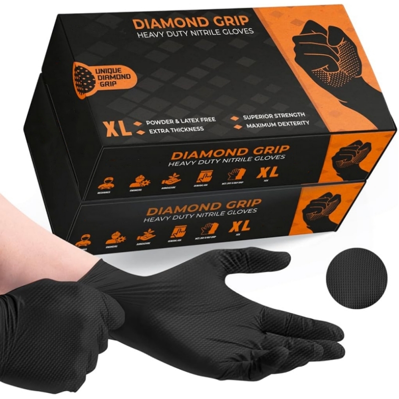 Black Heavy Duty Nitrile Dispo - Disposable Gloves Nitrile 评论和价格
