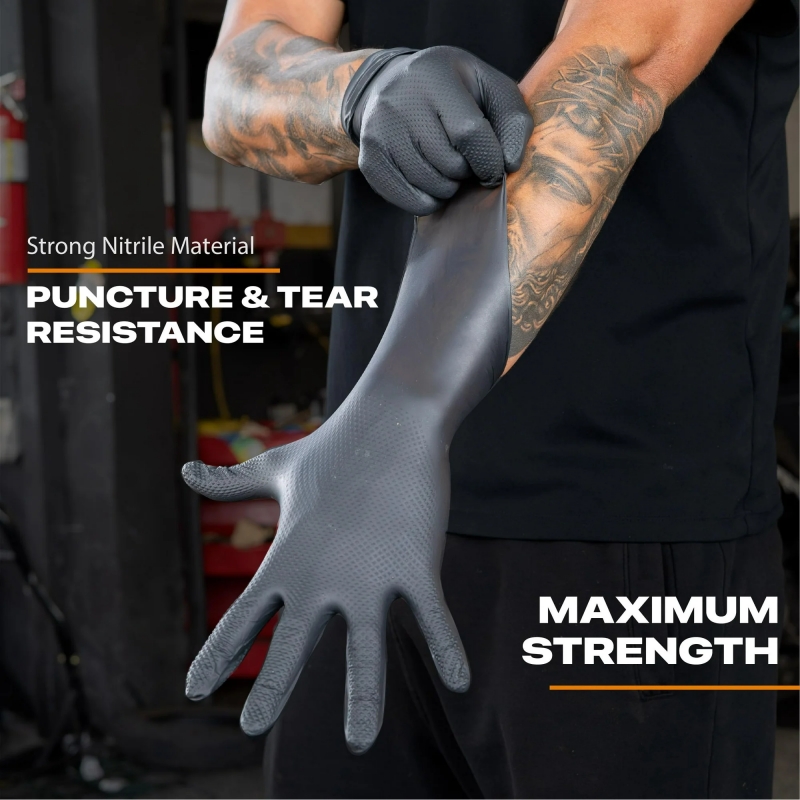 Black Heavy Duty Nitrile Dispo - Disposable Gloves Nitrile 评论和价格