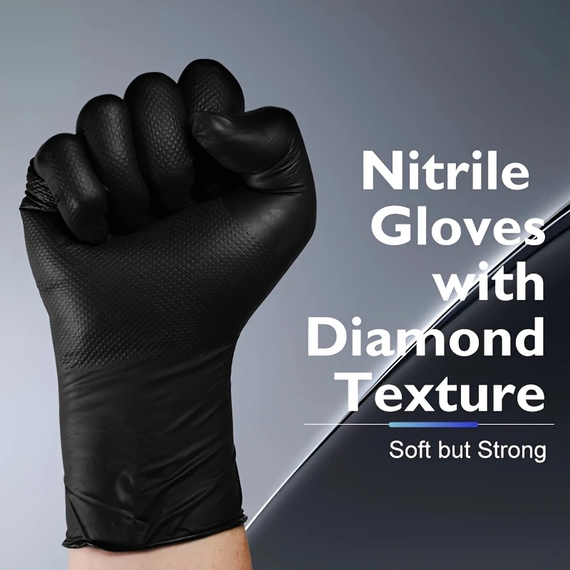 Black Heavy Duty Nitrile Dispo - Disposable Gloves Nitrile 评论和价格