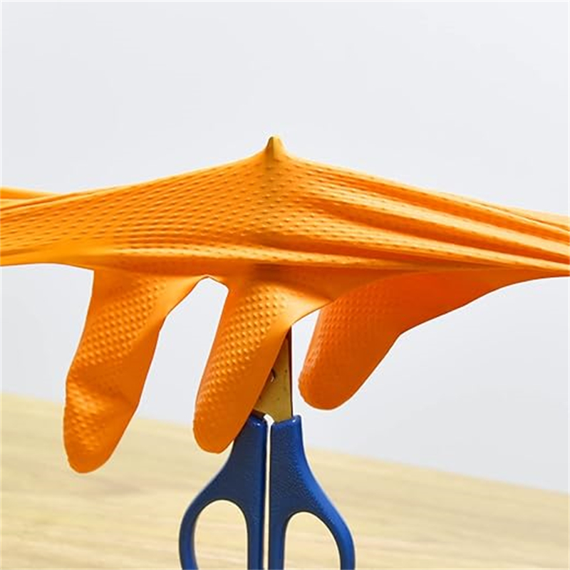 Heavy Duty Orange Nitrile Glov - Disposable Gloves Nitrile 评论和价格