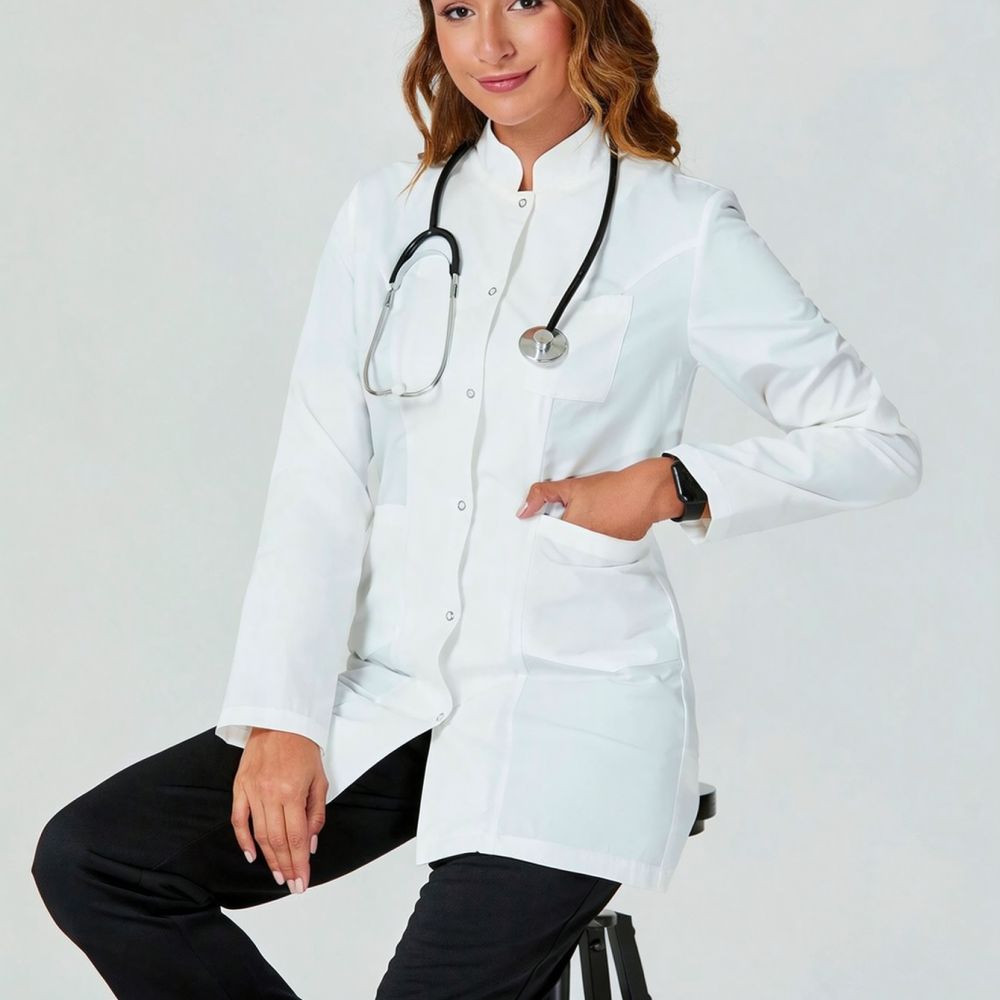 Durable White Lab Coat Long Sl - Medical Lab Internships 评论和价格